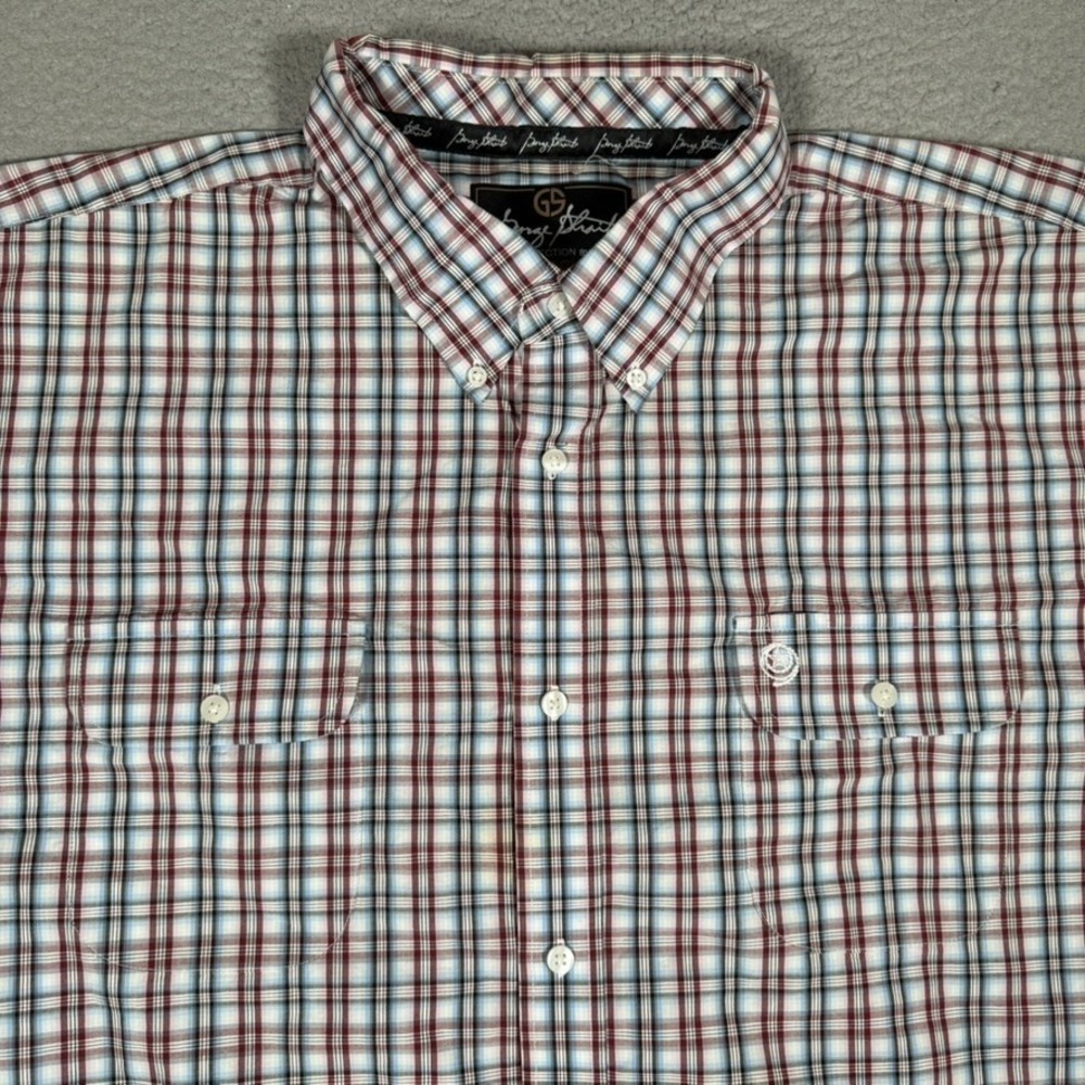 Wrangler Shirt Mens 3XL Plaid George Strait Button Down Casual Preppy Pockets
